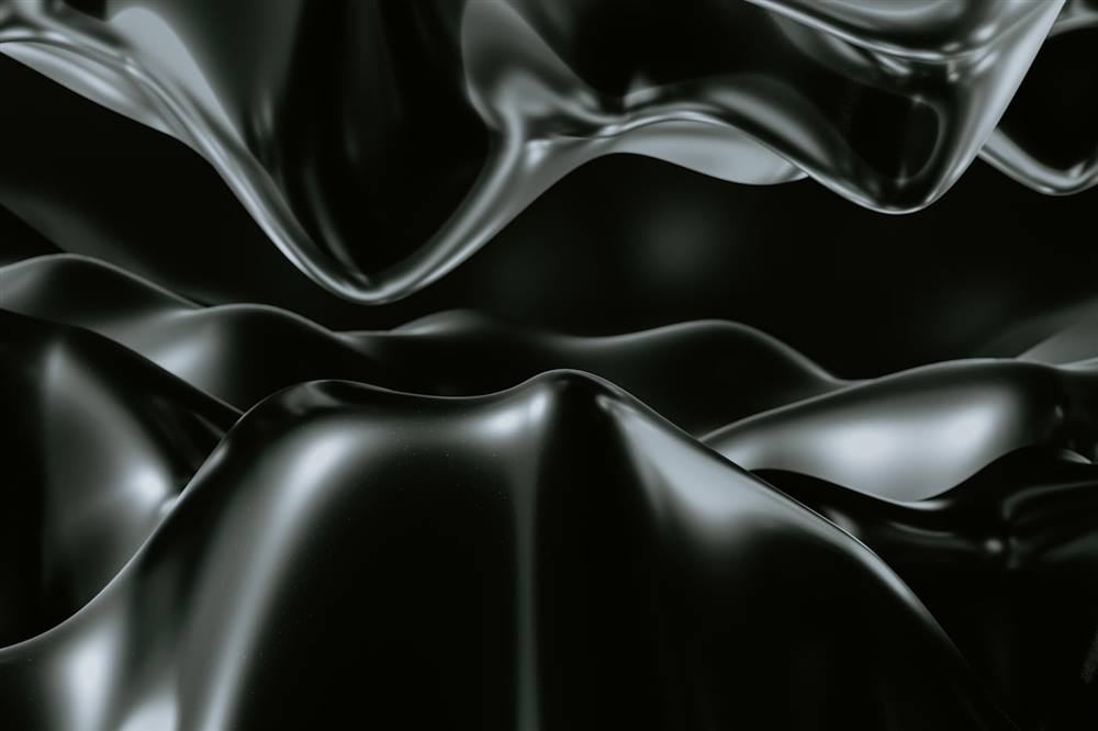 Monochrome silk folds
