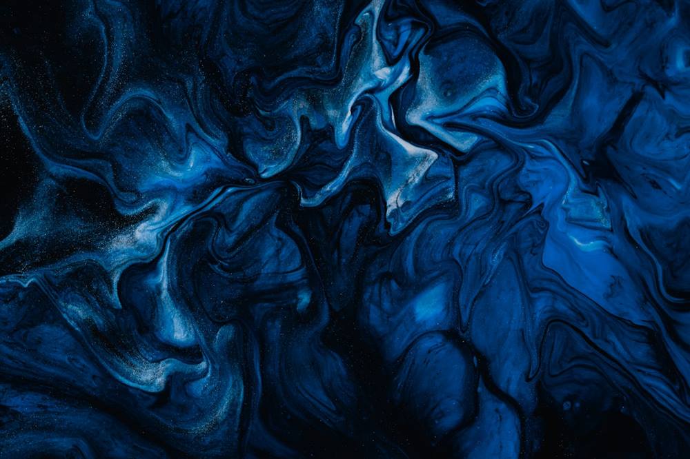 Deep blue ink render